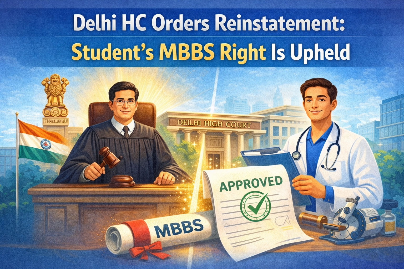Delhi HC Orders Reinstatement: Student’s MBBS Right Is Upheld